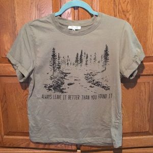 Olive Green Graphic Tee